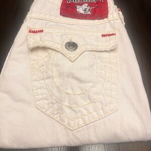 True Religion men Off-White Jeans